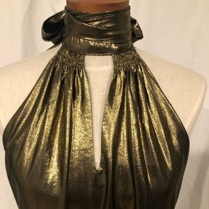 Ramy Brook Lola Metallic Halter